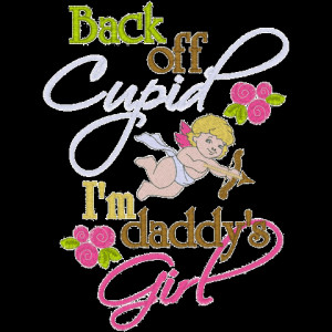 Sayings (A1388) Cupid Daddy's Girl 5x7