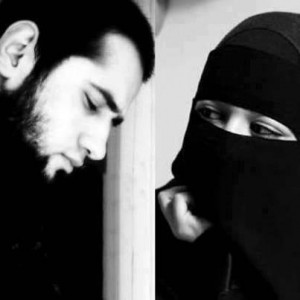 Home » Islamic Black and White Photos » Muslim Couple (Bearded ...