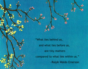... / Thoughtful Quotes / Plaque Wall Art / Gift / Ralph Waldo Emerson