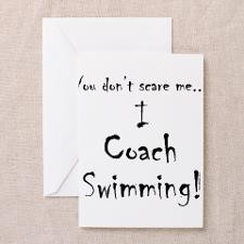 Coach Swimming Greeting Card for