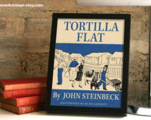 Tortilla Flat Framed Art, John Steinbeck Framed Print, Salinas Valley ...