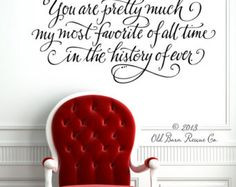 printable romantic phrases | ... decal, romantic quote, love quote ...