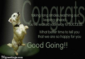 knew you had it in you to make it this big! Congratulations.