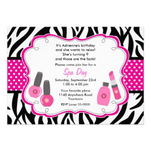 Nail Polish birthday party ideas invitations CG Nail Salon Regina