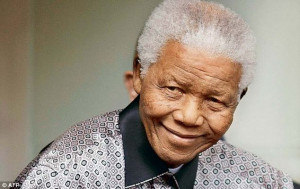 Nelson Mandela is 'in good spirits' after two weeks in hospital, says ...