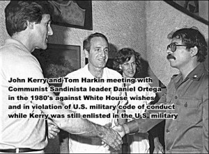 Here they both are, meeting and greeting Communist Sandinista leader ...