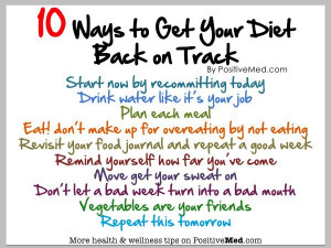 ten ways to get your diet back on track