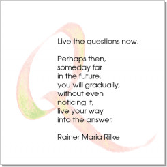 Rainer Maria Rilke, Calligraphy Art Plaques, Inspirational Gifts