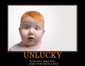 UnluckyGinger born, ginger bred, ginger 'til the day he's dead