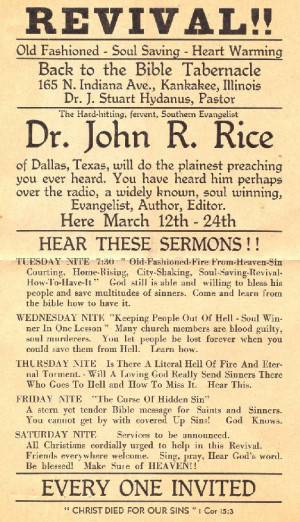 ... Civilization Cannot Prevent Revival” — Evangelist John R. Rice