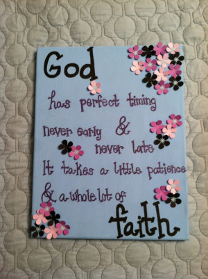 Christian Quote Canvas Painting Made to by AnnaCarolinesCrafts. $10.00 ...