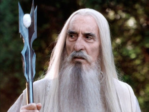 Christopher Lee as Saruman (Warner Bros. Pictures)