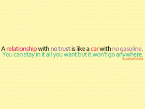 Relationship With No Trust