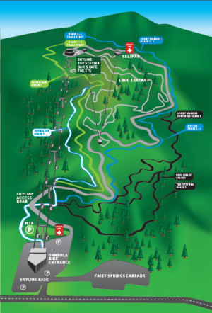 View the mountain biking trail map and track information for the ...