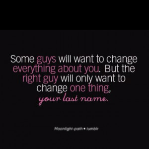 Wait for the right guy!