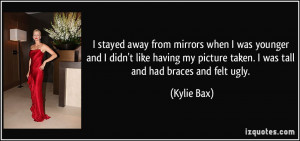 quote i stayed away from mirrors when i was younger and i didn t like