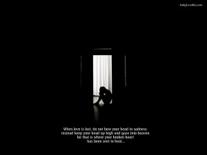Meaningful wallpaper of Lost love with quotes