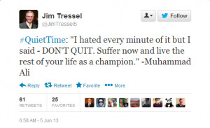 After the jump, Jim Tressel may need a little more Quiet Time]