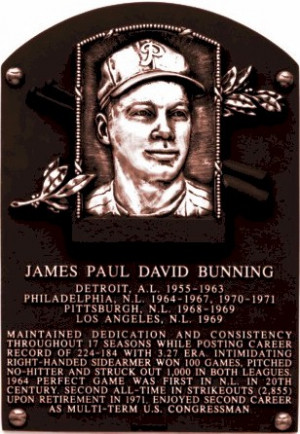 Jim Bunning, Hall of Fame Pitcher