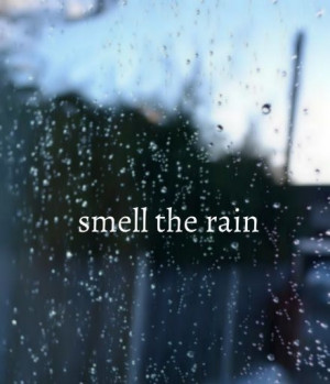 Smell the rain