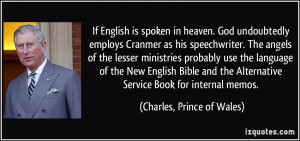 employs Cranmer as his speechwriter. The angels of the lesser ...