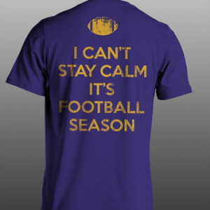 Sassy Frass Funny Can't Stay Calm Football Season Purple Sweet Girlie ...