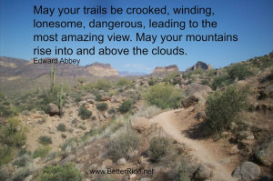 Mountain Bike trail love. Great quote from Edward Abbey. # ...