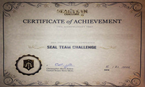 SEAL Team Challenge Certficate