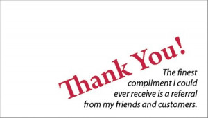 Thank you for your Referrals ♥