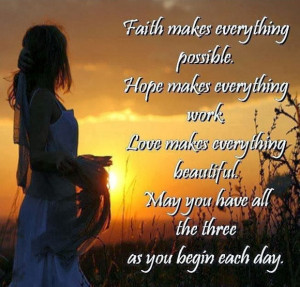 love it faith hope and love