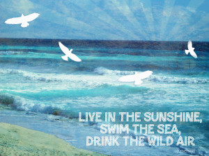 Words To Live By The Sea Mixed Media