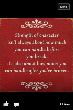 strong character