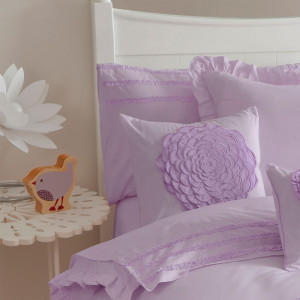floret lilac kids bedding set by whimsy