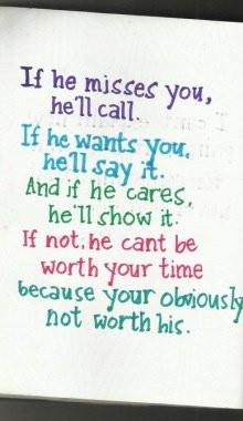 evenif he says he wants you, Wait… because if he really cares, he ...