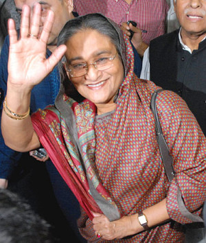 Former Bangladeshi Prime Minister Sheikh Hasina