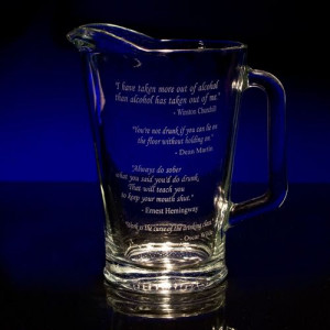 Great Drinking Quotes Pitcher