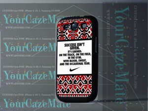 Aztec Nike Quotes Success For Samsung Galaxy S4 Rubber Black Case