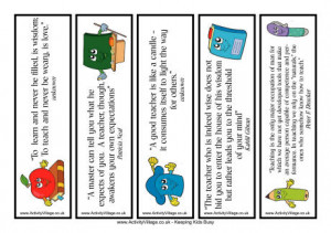 Teacher Quotes Bookmarks