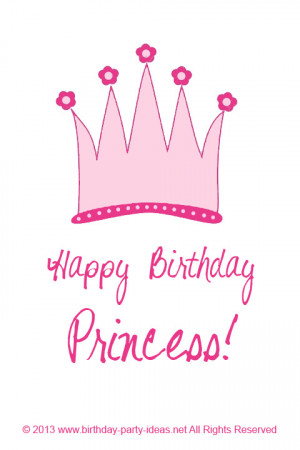Princess Birthday Card Quotes. QuotesGram