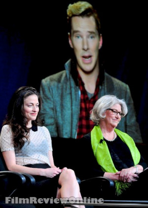 Sherlock Lara Pulver Benedict Cumberbatch And Rebecca Eaton picture