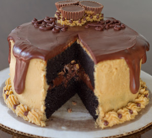 Chocolate peanutbutter cake, that is all….