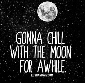 Gonna chill with the moon