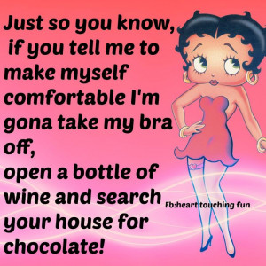 Get comfy with wine and chocolate!