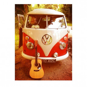boho, cute, guitar, hippy van, hipster, travel, tumblr, vw bus