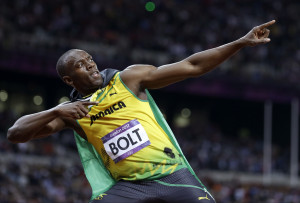 ... Bolt's blistering speed translate on the pitch? (Anja Niedringhaus/AP