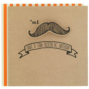 Birthday card with fun moustache from Paperchase. #birthdaycard #cards ...