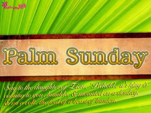 Sunday Quotes And Sayings Palm Sunday Quotes Picture