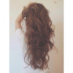 Long Brown Curly Hair Tumblr