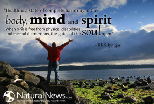 Health is a state of complete harmony of the body, mind and spirit ...