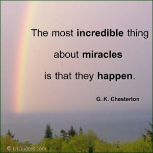 miracles do happen quotes